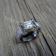 Помолвочные кольца с бриллиантом купить узнать цены на сайте rostov-diamond.ru